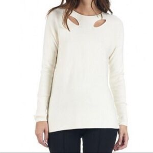 Maje Madisson‎ cutout sweater cream see measurements